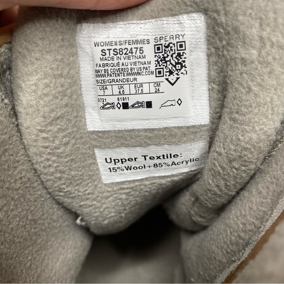 Sperry Saltwater Wool Embossed Water Resistant Duck Boot 7 - Picture 11 of 14